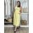 Šaty dlhé voľnočasové letné bez rukávov dámske (S/M/L ONE SIZE) TALIANSKA MÓDA IMWBR252310/DUR S/M/L žlutá