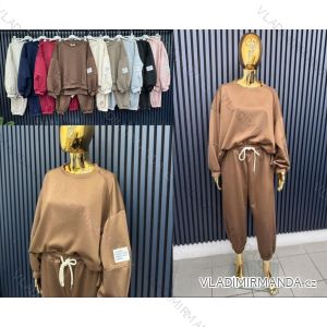 Súprava tepláková mikina dlhý rukáv a tepláky dámske (S/M/L ONE SIZE) TALIANSKA MÓDA IMWCA2840