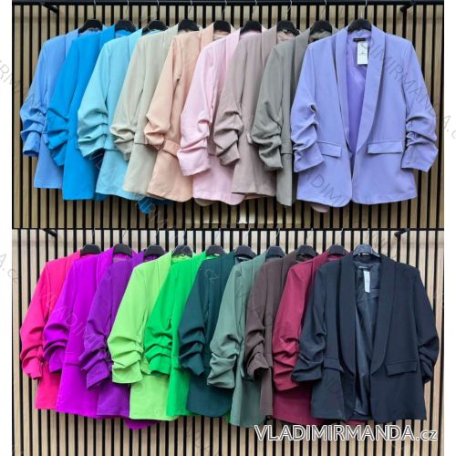Sako elegantný dlhý rukáv dámske (S/M/L ONE SIZE) TALIANSKA MÓDA IMWCA2842
