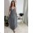 Šaty dlhé letné na ramienka dámske nadrozmer BELLA (M/L - XL/XXL ONE SIZE) IMWGD25V084
