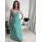 Šaty dlhé letné na ramienka dámske nadrozmer BELLA (M/L - XL/XXL ONE SIZE) IMWGD25V084