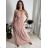 Šaty dlhé letné na ramienka dámske nadrozmer BELLA (M/L - XL/XXL ONE SIZE) IMWGD25V084