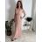 Šaty dlhé letné na ramienka dámske nadrozmer BELLA (M/L - XL/XXL ONE SIZE) IMWGD25V084
