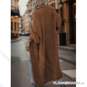 Cardigan dlhý pletený dlhý rukáv dámsky (M/L/XL ONE SIZE) TALIANSKA MÓDA IMD24468