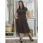 Šaty dlhé letné oversize krátky rukáv dámske (S/M/L ONE SIZE) TALIANSKA MÓDA IMWAD251395/DU S/M/L hnedá