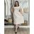 Šaty dlhé letné oversize krátky rukáv dámske (S/M/L ONE SIZE) TALIANSKA MÓDA IMWAD251395/DU S/M/L béžová