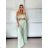 Súprava elegantný top krátky rukáv a nohavice dlhé dámske (S/M/L ONE SIZE) TALIANSKA MÓDA IMPOC2510102