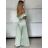 Súprava elegantný top krátky rukáv a nohavice dlhé dámske (S/M/L ONE SIZE) TALIANSKA MÓDA IMPOC2510102