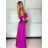 Súprava elegantný top krátky rukáv a nohavice dlhé dámske (S/M/L ONE SIZE) TALIANSKA MÓDA IMPOC2510102