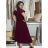 Šaty dlouhé elegantný letný krátky rukáv dámske BLANA (S/M/L ONE SIZE) TALIANSKA MÓDA IMD25115