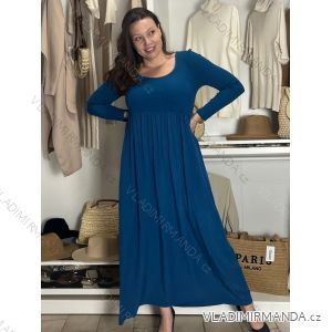 Šaty voľnočasové dlouhý rukáv dámske VIVA (S/M/L ONE SIZE) TALIANSKA MÓDA IMSM2511125