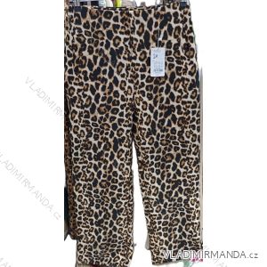Nohavice 3/4 krátke leopardie dámske nadrozmer (S/M - M/L - XL/XL - XL/2XL) MIEGO MIE25001