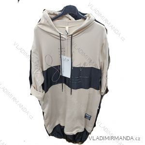 Šaty mikinové dlhý rukáv dámske (S/M/L ONE SIZE) TALIANSKA MÓDA IMSM250200
