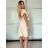 Šaty spoločenské krátky rukáv dámske (S/M/L ONE SIZE) TALIANSKA MODA IMSP255945