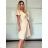 Šaty spoločenské krátky rukáv dámske (S/M/L ONE SIZE) TALIANSKA MODA IMSP255945