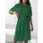 Šaty košeľové s opaskom 3/4 dlhý rukáv dámske (XS/S/M ONE SIZE) TALIANSKA MÓDA IMD25102
