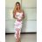 Šaty dlhé letné kvetované a leopardie na ramienka dámske PAIPER (XS/S/M ONE SIZE) TALIANSKA MÓDA IMWHD252147-1/DUR XS/S/M biela
