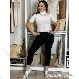 Nohavice strečové dámske KNOCK  (S/M/L ONE SIZE) TALIANSKA MÓDA IMC25324/DU