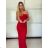 Šaty dlhé elegantný letný carmen cez prsia dámske (XS/S/M ONE SIZE) TALIANSKA MÓDA IMM25M34075