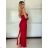 Šaty dlhé elegantný letný carmen cez prsia dámske (XS/S/M ONE SIZE) TALIANSKA MÓDA IMM25M34075/DU -   čierna
 -   S / M