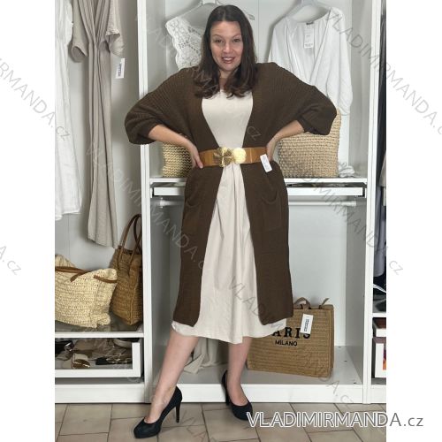 Cardigan pletený dlhý rukáv dámsky ANDY (XS/S/M/L/XL ONE SIZE) TALIANSKA MÓDA IMD22899