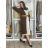 Cardigan pletený dlhý rukáv dámsky ANDY (XS/S/M/L/XL ONE SIZE) TALIANSKA MÓDA IMD22899/DUR S/M/L tmavo hnedá