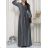 Šaty dlhé elegantné trblietavé dlhý rukáv dámske (S/M/L ONE SIZE) TALIANSKA MÓDA IMD25155