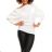 Sveter úpletový riadkový dlhý rukáv dámsky (S/M/L ONE SIZE) TALIANSKA MÓDA IMD25181