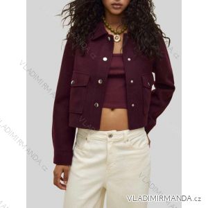 Kabátik teplý dlhý rukáv dámsky (S/M/L ONE SIZE) TALIANSKA MÓDA IMD25183