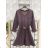 Šaty /Svetr krátke teplé s opaskom dlhý rukáv dámske KLARA (S/M/L ONE SIZE) TALIANSKA MÓDA IMD25196