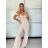 Overal dlhý elegantný na ramienka dámsky (S/M/L ONE SIZE) TALIANSKA MÓDA IMPBB2530386s/DUR -   vínová -   S/M/L