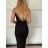 Šaty dlhé letné elegantné na ramienka dámske (XS/S/M ONE SIZE) TALIANSKA MÓDA IMM25M33075/DU -   zelená khaki -   S / M