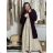 Cardigan pletený teplý dlhý rukáv dámsky (S/M/L ONE SIZE) TALIANSKA MÓDA IMD221886/DR M / L vínová
