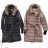 Kabát zimný s kapucňou dlhý rukáv dámsky nadrozmer (M - 2XL ONE SIZE) TALIANSKA MÓDA IMD25209