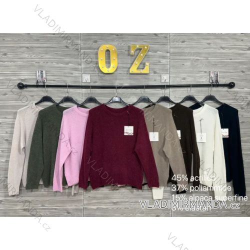 Sveter slabý dlhý rukáv dámsky (S/M/L ONE SIZE) IMPOZ258005