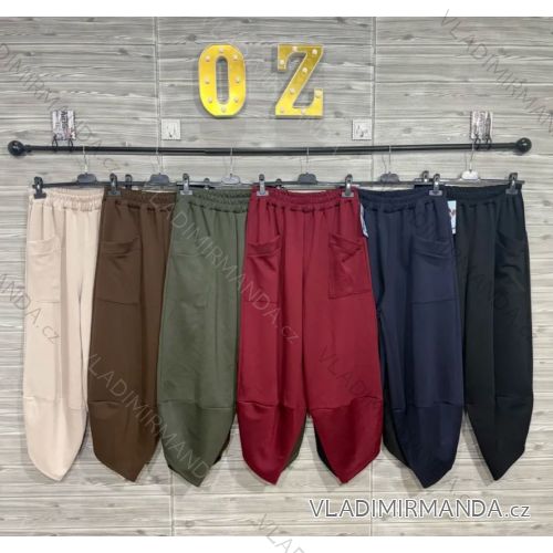 Nohavice elegantné  dámske (S/M/L ONE SIZE) TALIANSKA MÓDA IMPOZ253073