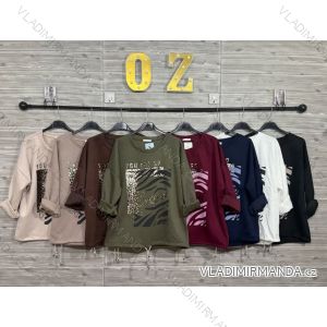 Mikina dlhý rukáv dámska (S/M/L ONE SIZE) TALIANSKA MÓDA IMPOZ25SM-28762