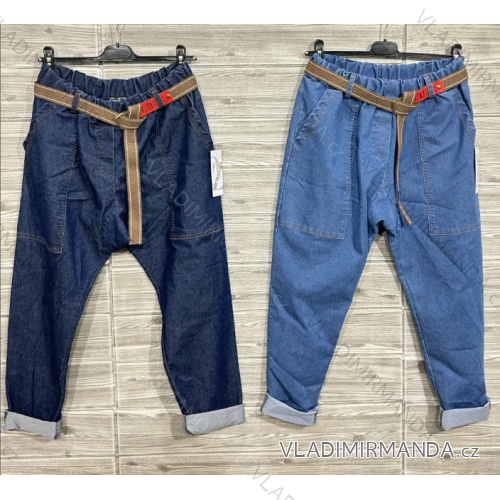 Nohavice elegantné s opaskom dámske (S/M/L ONE SIZE) TALIANSKA MÓDA IMPOZ2525444