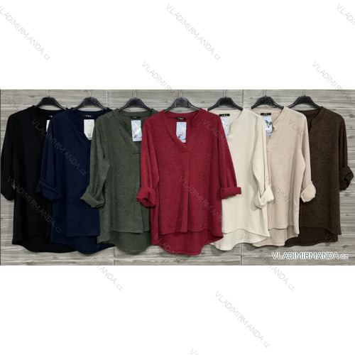 Tunika 3/4 dlhý rukáv dámska (S/M/L ONE SIZE) TALIANSKA MÓDA IMPOZ25JSD-13222