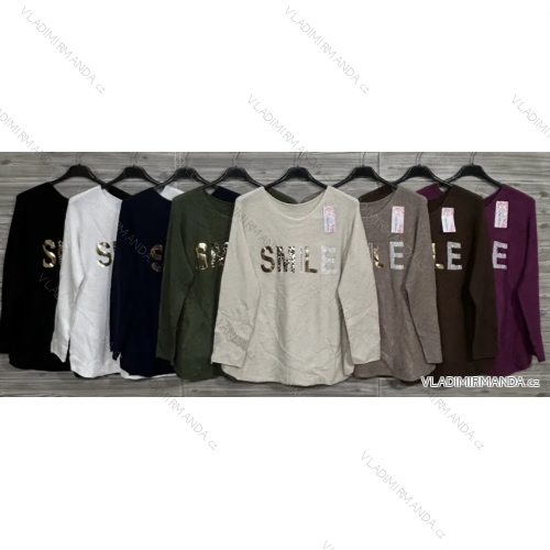 Tunika 3/4 dlhý rukáv dámska (S/M/L ONE SIZE) TALIANSKA MÓDA IMPOZ25XDJ-24016