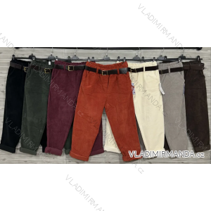 Nohavice dlhé s opaskom dámske (S/M/L ONE SIZE) TALIANSKA MÓDA IMPOZ25LV-25138A