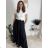 Sukně dlouhá dámská (S/M/L ONE SIZE) ITALSKá MODA IM3250001/DU -   svetlo modrá -   S/M/L