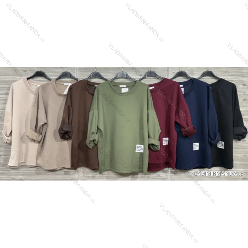 Tunika 3/4 dlhý rukáv dámska (S/M/L ONE SIZE) TALIANSKA MÓDA IMPOZ25SM-3187