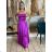 Šaty dlhé elegantné na ramienka dámske (S/M ONE SIZE) TALIANSKA MODA IM323013