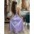 Šaty dlhé elegantné na ramienka dámske (S/M ONE SIZE) TALIANSKA MODA IM323013