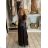 Šaty dlhé elegantné na ramienka dámske (S/M ONE SIZE) TALIANSKA MODA IM323013
