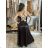 Šaty dlhé elegantné na ramienka dámske (S/M ONE SIZE) TALIANSKA MODA IM323013