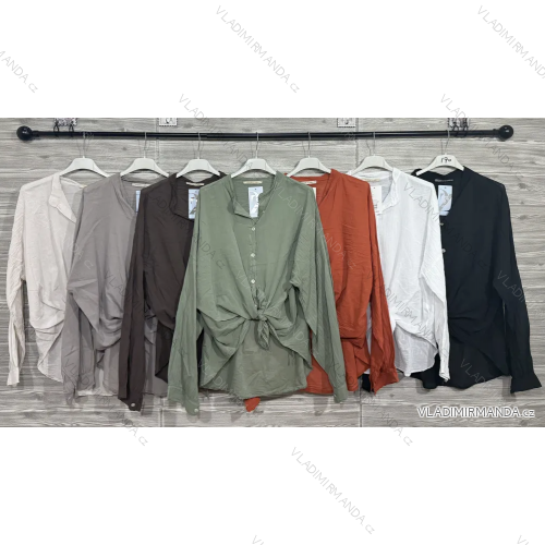 Košeľa klasik dlhý rukáv dámska (S/M/L ONE SIZE) IMPOZ25AM-5129