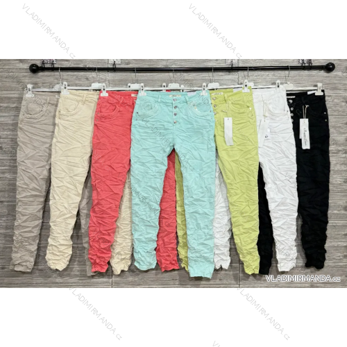 Nohavice strečové dámske (XS - XL ONE SIZE) TALIANSKA MÓDA IMPOZ25JW2563