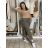 Nohavice manžerstrové  oversize dlhé dámske VERONA (M/L/XL ONE SIZE) TALIANSKA MóDA IM4251149/DU M/L/XL zelená khaki